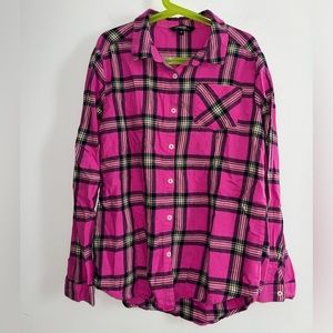 George girls flannel button up